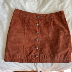 Gianni Bini Leather Mini Skirt